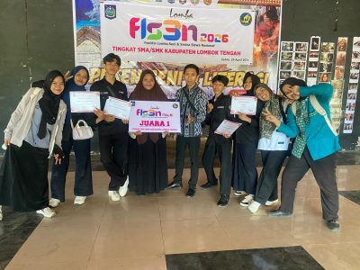 SMKN 1 Praya Tengah Raih Juara 1 Film Pendek dan Fotografi pada FLS3N 2026 Lombok Tengah